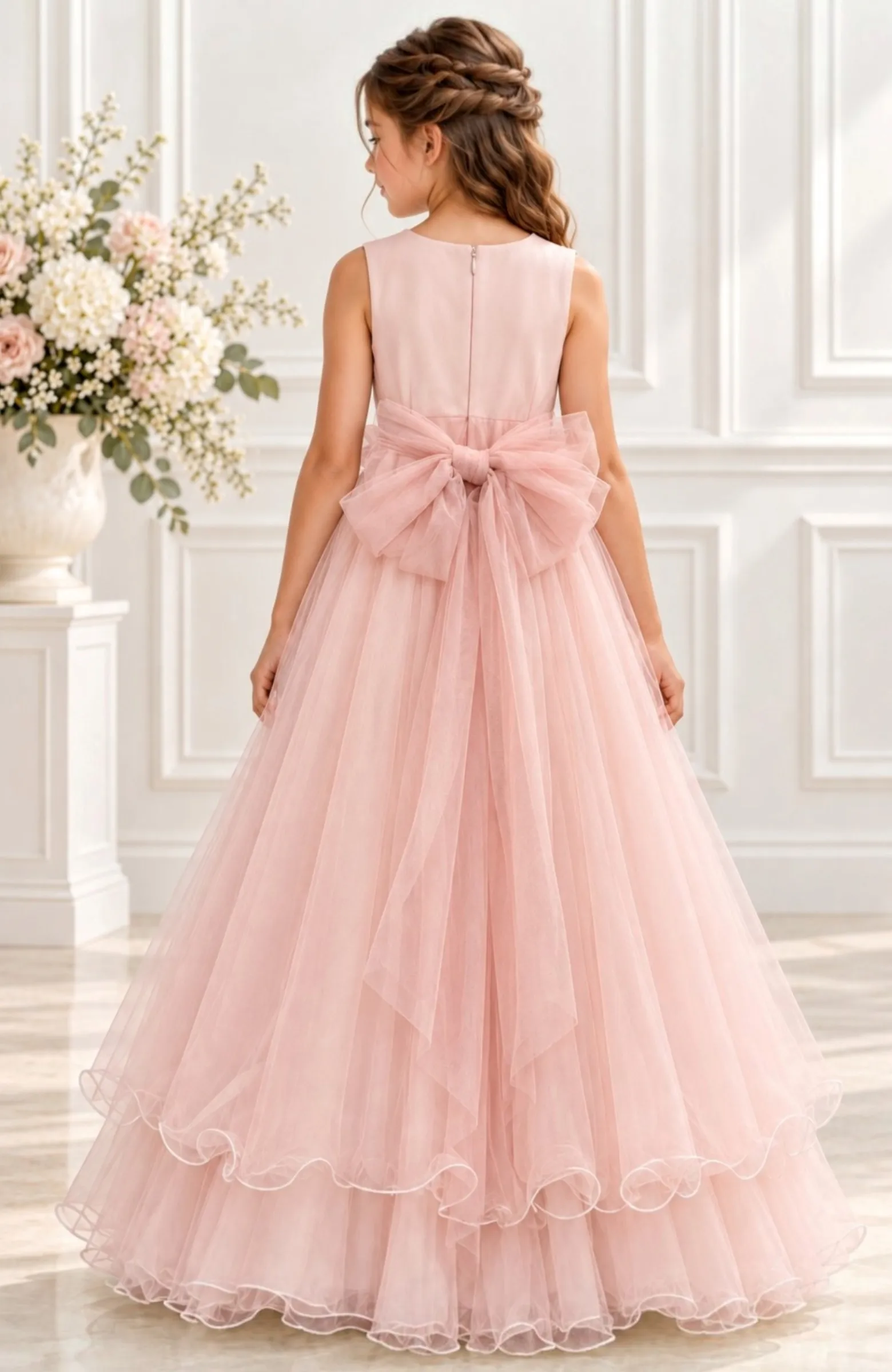 Vestido de Comunión niña Mimilu rosa