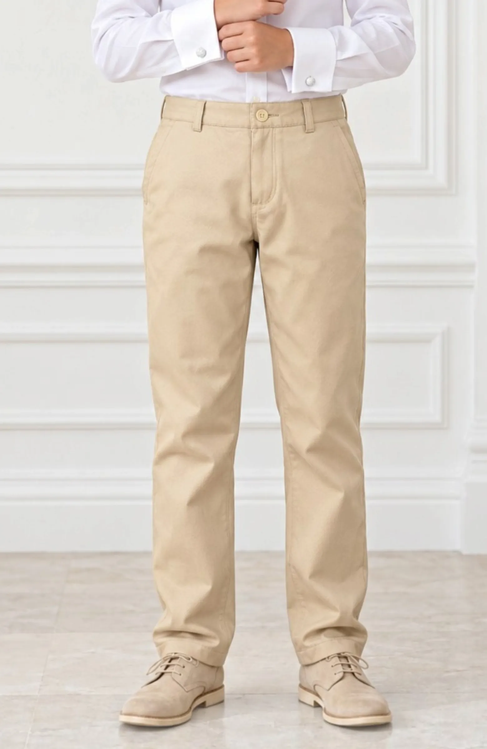 Pantalón niño Regular fit camel Varones