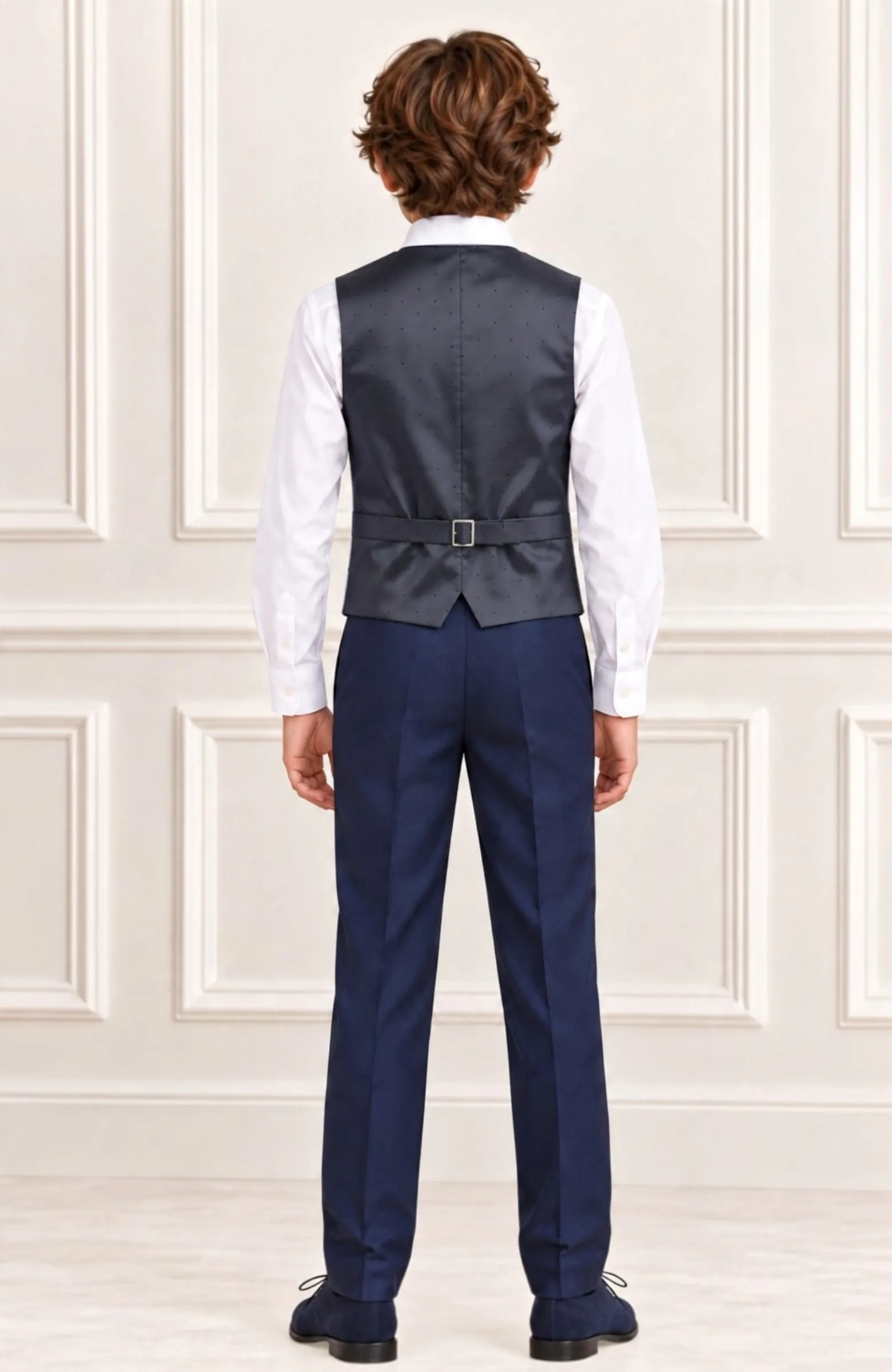 Traje de almirante con chaleco ,camisa y corbata Sicilia