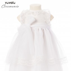 vestido niña bautizo blanco