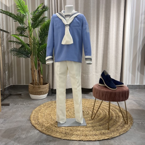 Traje de Comunion Marinero Celestón