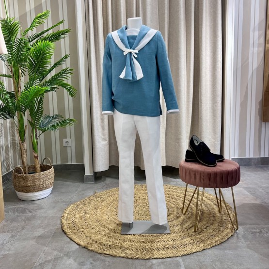Traje de Comunión de Marinero Verde