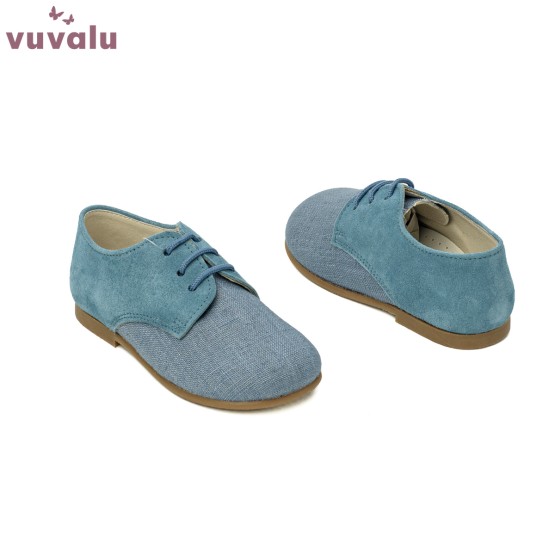 ZAPATO NIÑO blucher azul