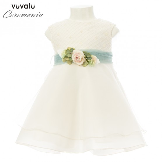 vestido niña de falda de capa