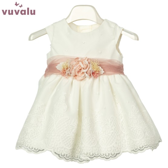 Vestido de Ceremonia para bebé Daniela rosa