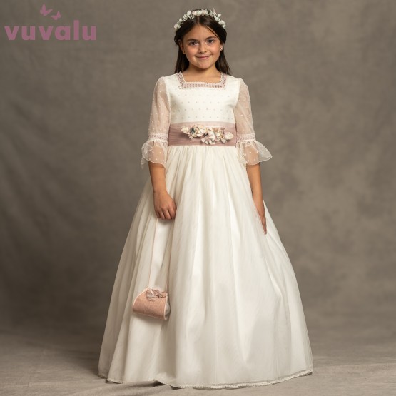VESTIDO COMUNION NIÑA CARMY