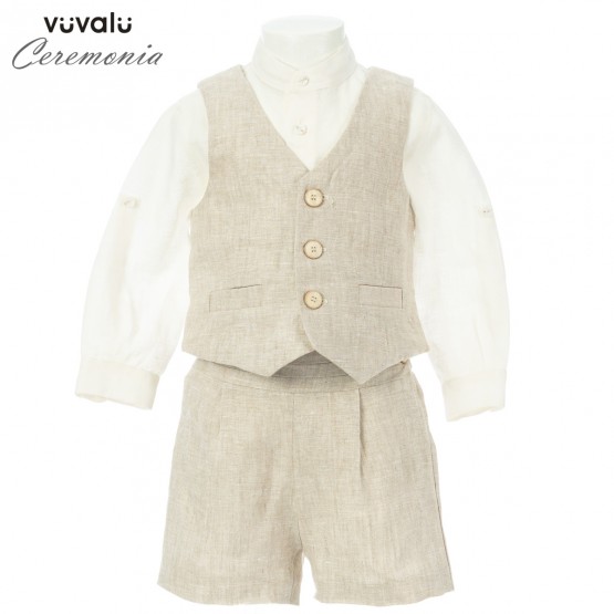 Conjunto niño con chaleco abelandlula