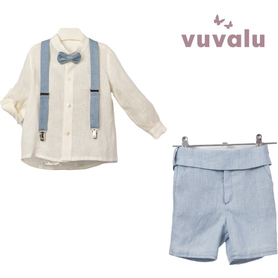 Conjunto niño ceremonia Lino Dylan celeste