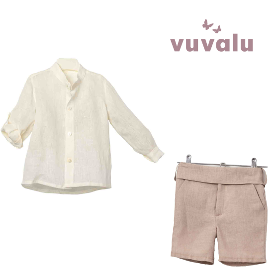 Conjunto niño ceremonia Lino Gael rosado