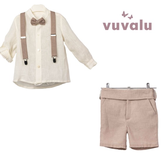 Conjunto niño ceremonia Lino Emiliano rosado