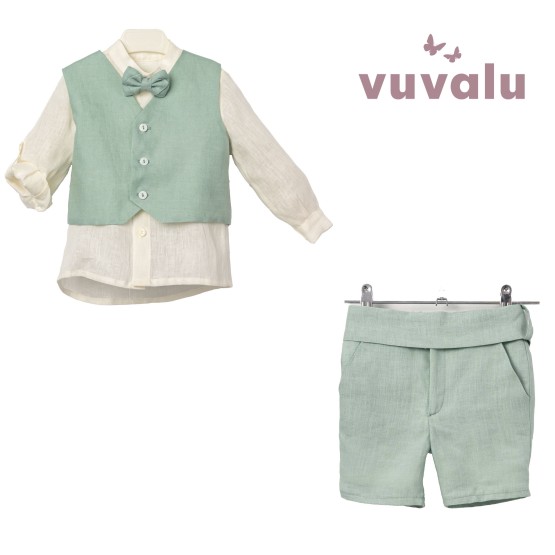 Conjunto niño ceremonia Lino Luca verde