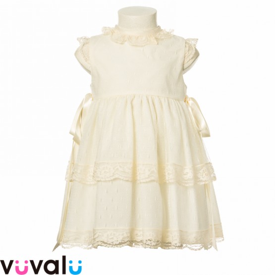 Vestido de niña con capota modelo 23195