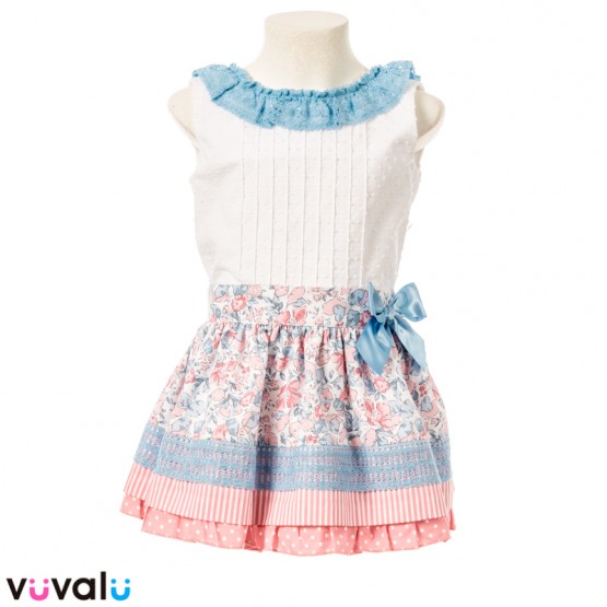 CONJUNTO DE FALDA NIÑA DOLCE PETIT MODELO 2206