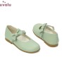 ZAPATO NIÑA verdes con lacito