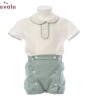 Conjunto lino bebé Mateo verde