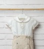 conjunto lino bebe tostado Carolo