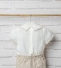 conjunto lino bebe tostado Carolo