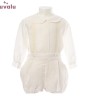 TRAJE NIÑO BAUTIZO LINO CRUDO