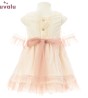 vestido niña ceremonia bordado rosa