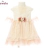 vestido niña ceremonia bordado rosa