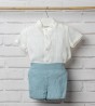 conjunto bebe lino oceano