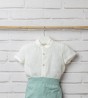 conjunto bebe lino verde