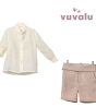 Conjunto niño ceremonia Lino Gael rosado