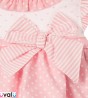 VESTIDO BEBE CON BRAGUITA Y CAPOTA MODELO 9117